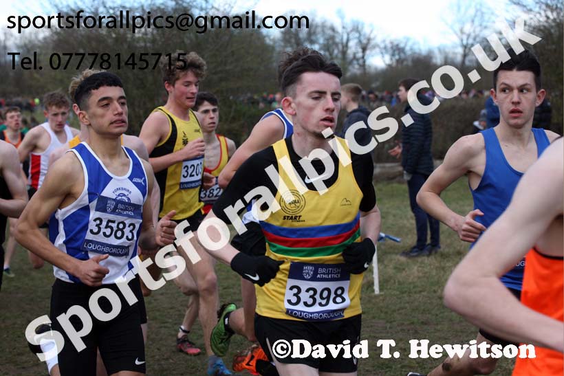 Mens under-17s 2019 British Athletics Inter Counties Cross Country, Prestwood Hall, Loughborough. Photo:  David T. Hewitson/Sports for All Pics